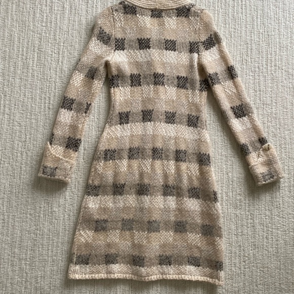 Sweater coat.  Xs. By far away from close from Anthropologie’s.  Tan plaid. - Picture 3 of 7